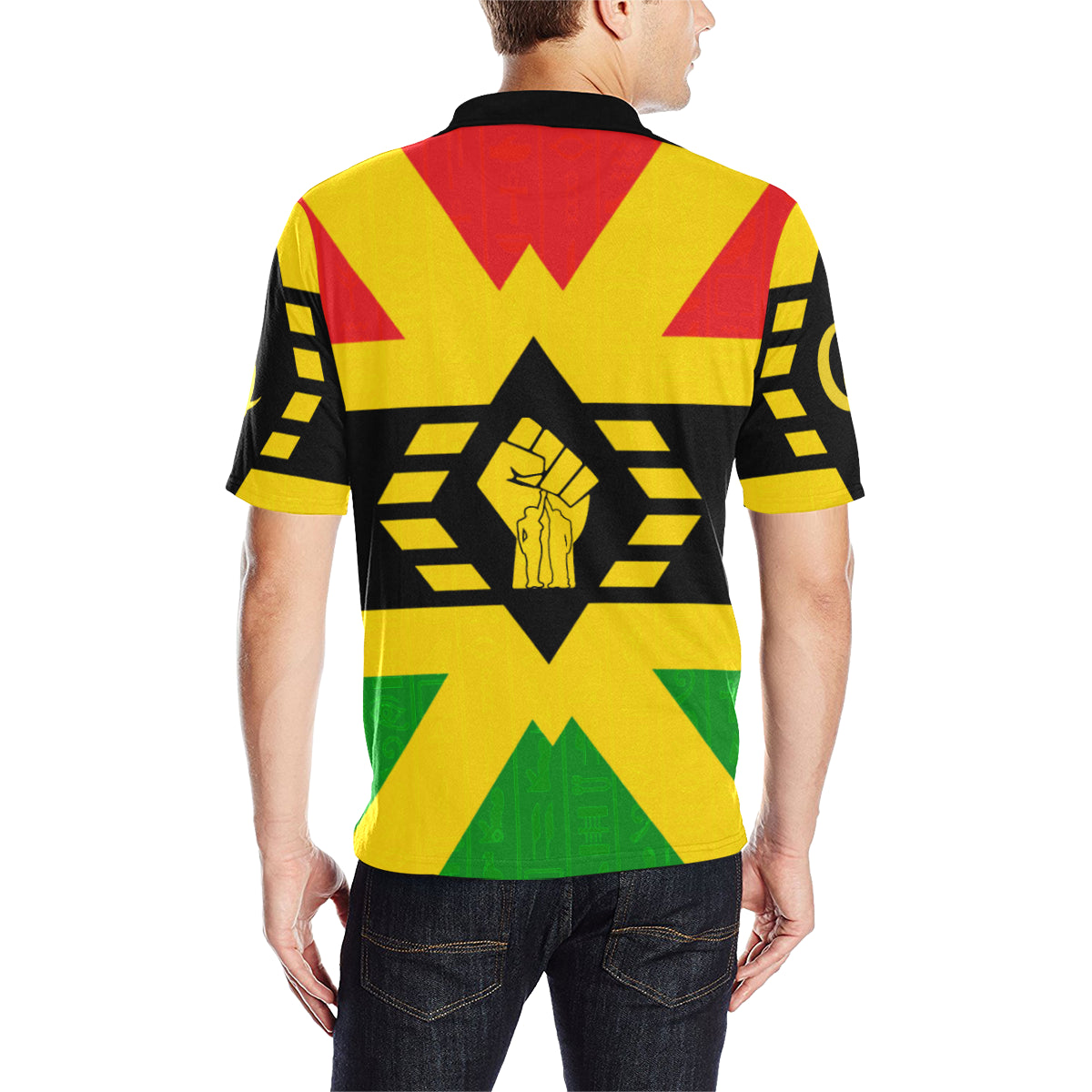 FIST UP RBG Men's All Over Print Polo Shirt