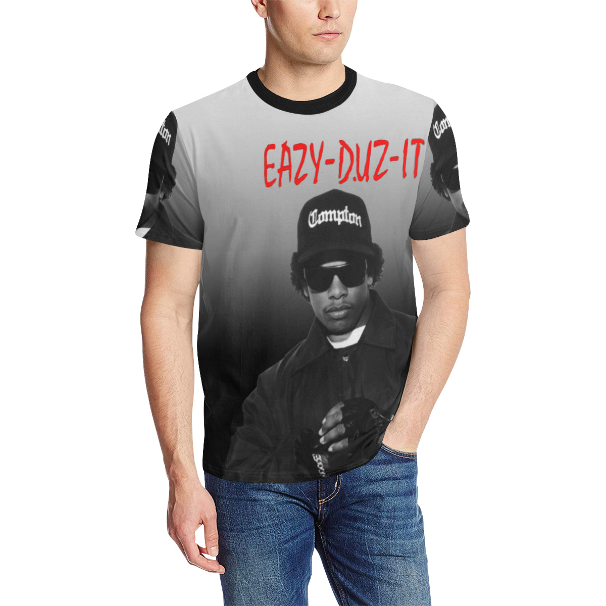 EAZY DUZ IT Men's All Over Print T-Shirt