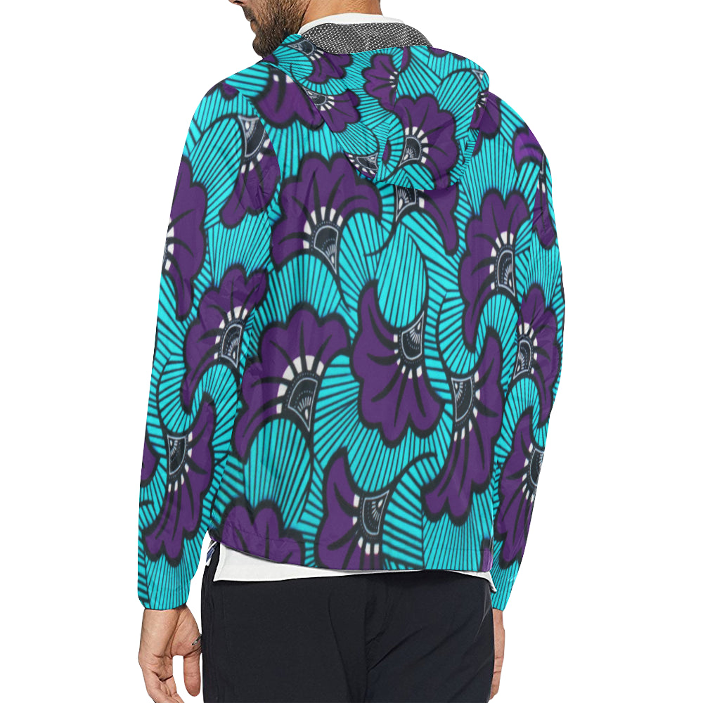 AFRIKA FULL FLOWER All Over Print Windbreaker for Unisex