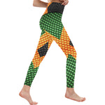 JAMAICA FLAG All Over Print High-Waisted Leggings (Model L36)