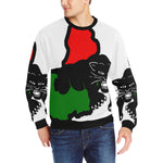 BLACC PANTHER Men's Rib Cuff Crew Neck Sweatshirt