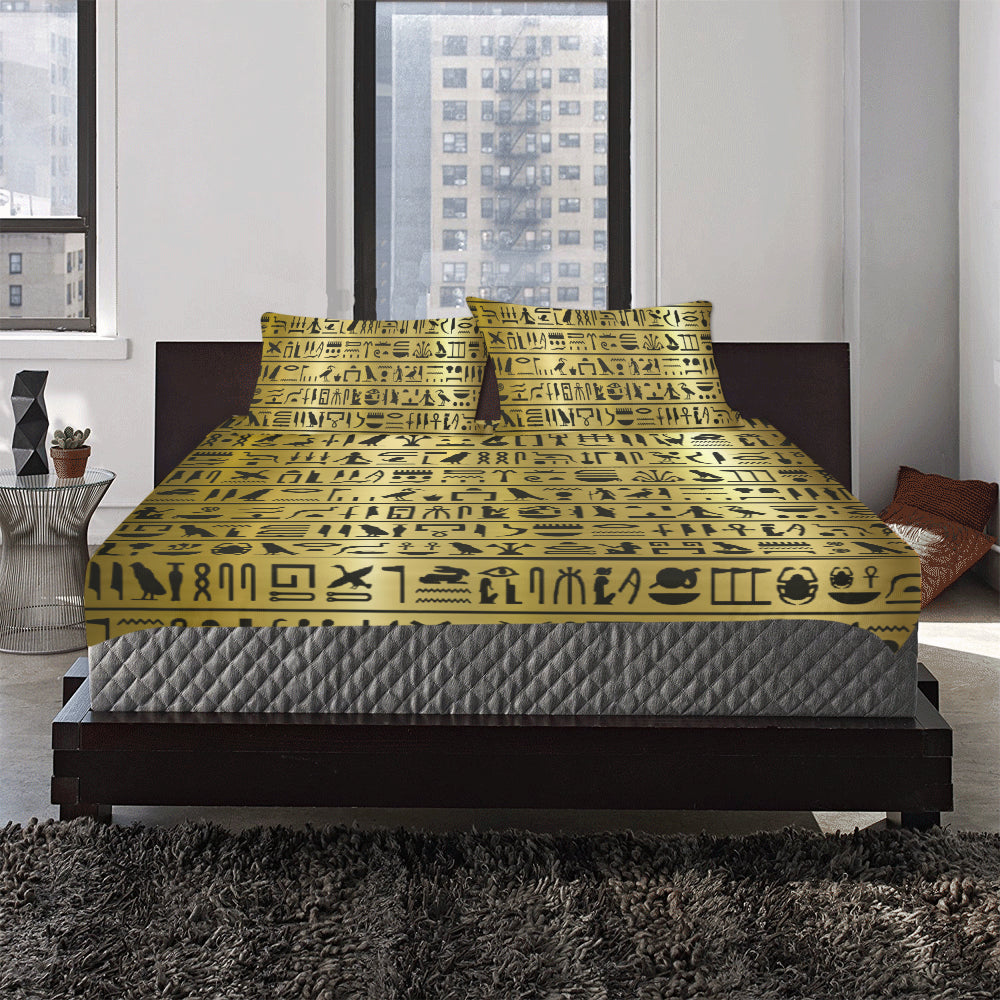 GOLD MEDU NETER 3-Piece Bedding Set