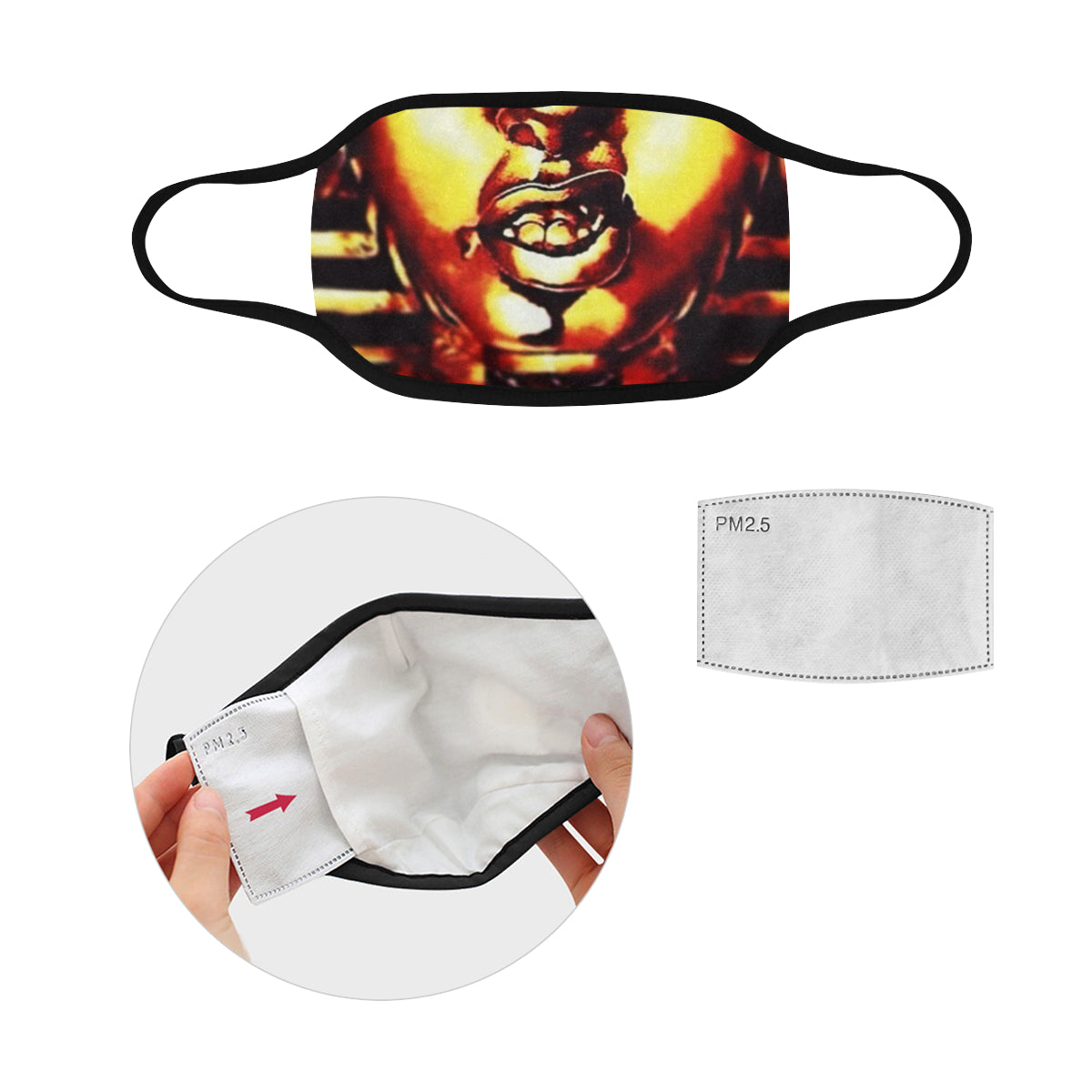 THUG PHAROAH Mouth Mask in One Piece (2 Filters Included)