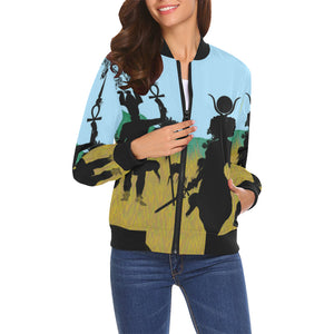 SAFARI NTR WARRIOR All Over Print Bomber Jacket for Women