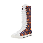 HIGHLEAF ORANGE Canvas Long Boots For Women Model 7013H