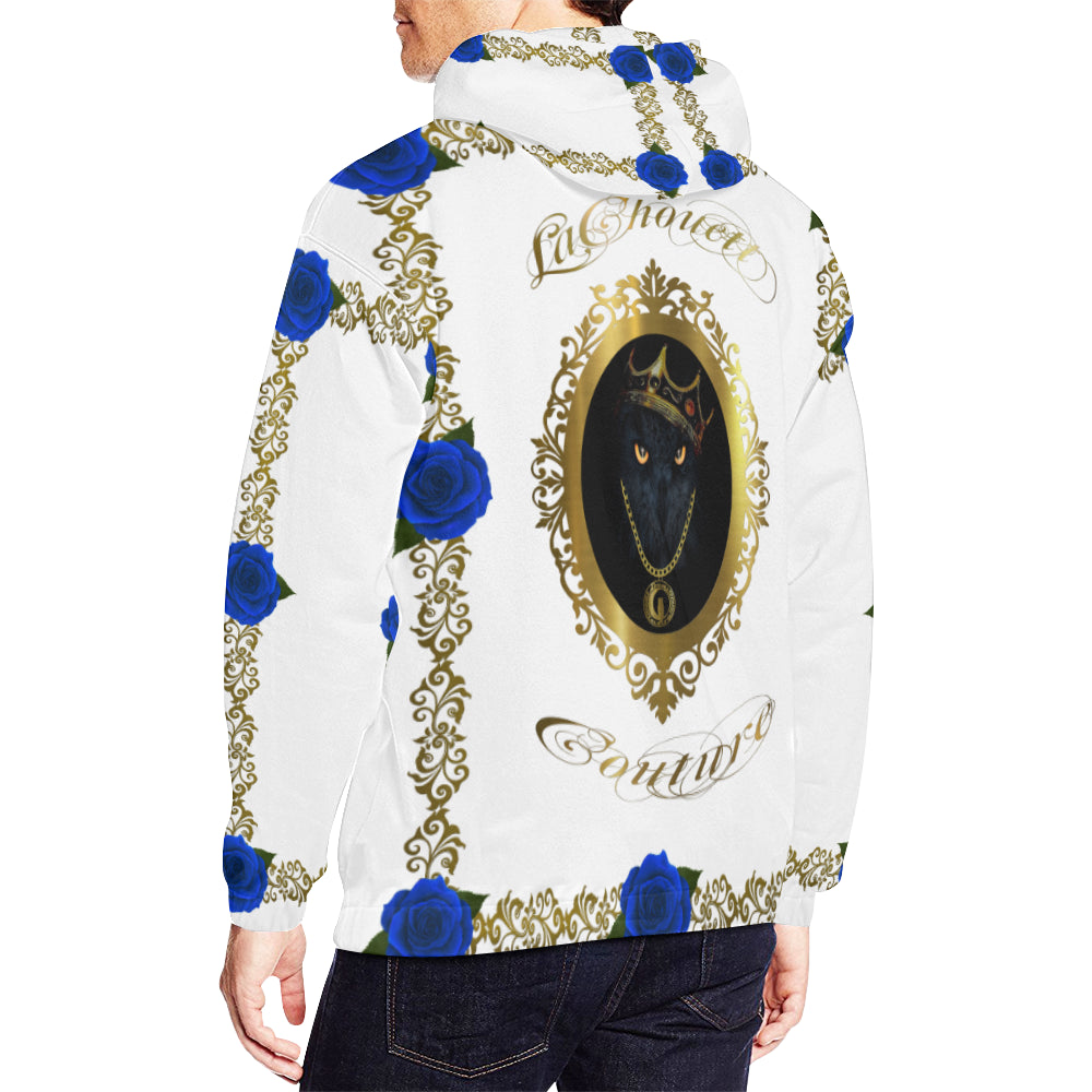 BLUE ROSES BOSS All Over Print Hoodie for Men