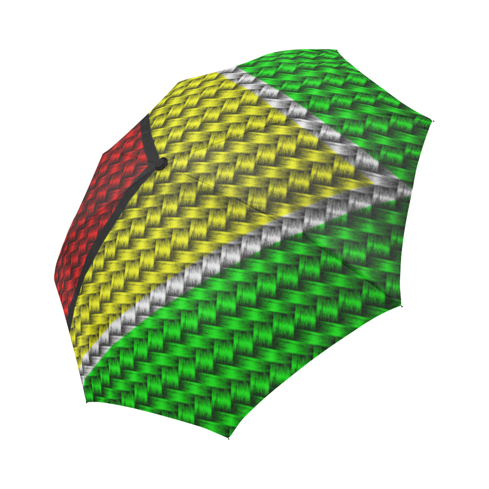 GUYANA FLAG Auto-Foldable Umbrella (Model U04)