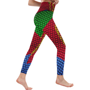 ERITREA FLAG All Over Print High-Waisted Leggings