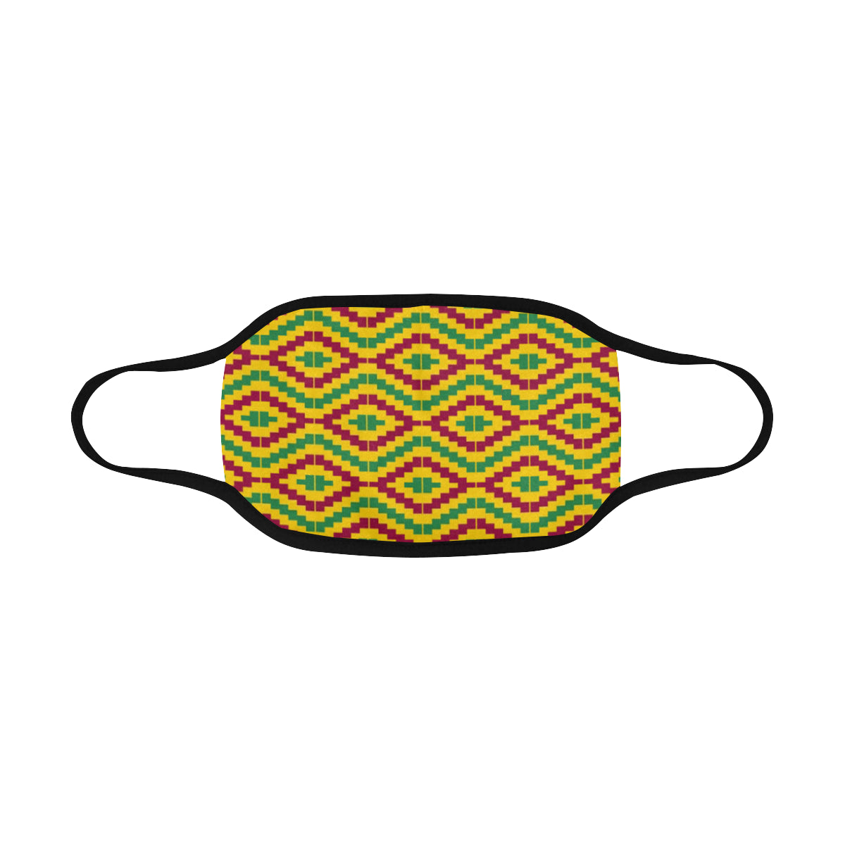 KENTE FRACTAL Mouth Mask in One Piece (2 Filters Included)