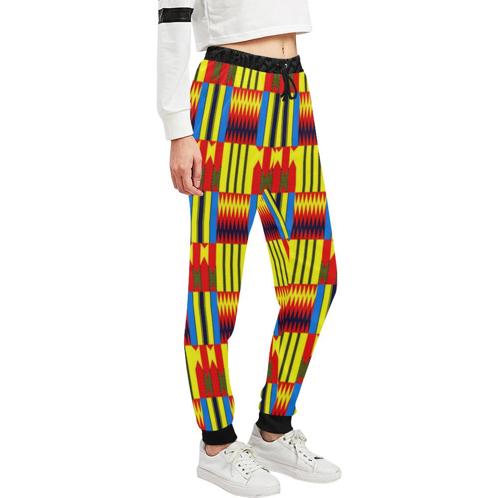 KENTE BLUE Women's All Over Print Sweatpants