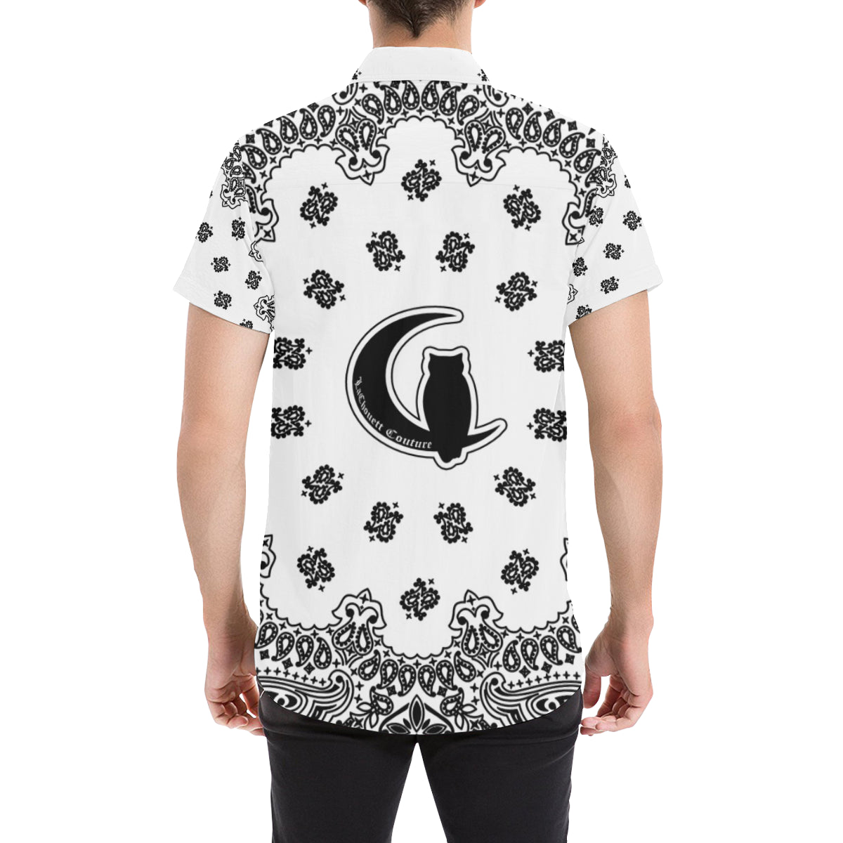 BANDANA WHT Men's All Over Print Short Sleeve Shirt