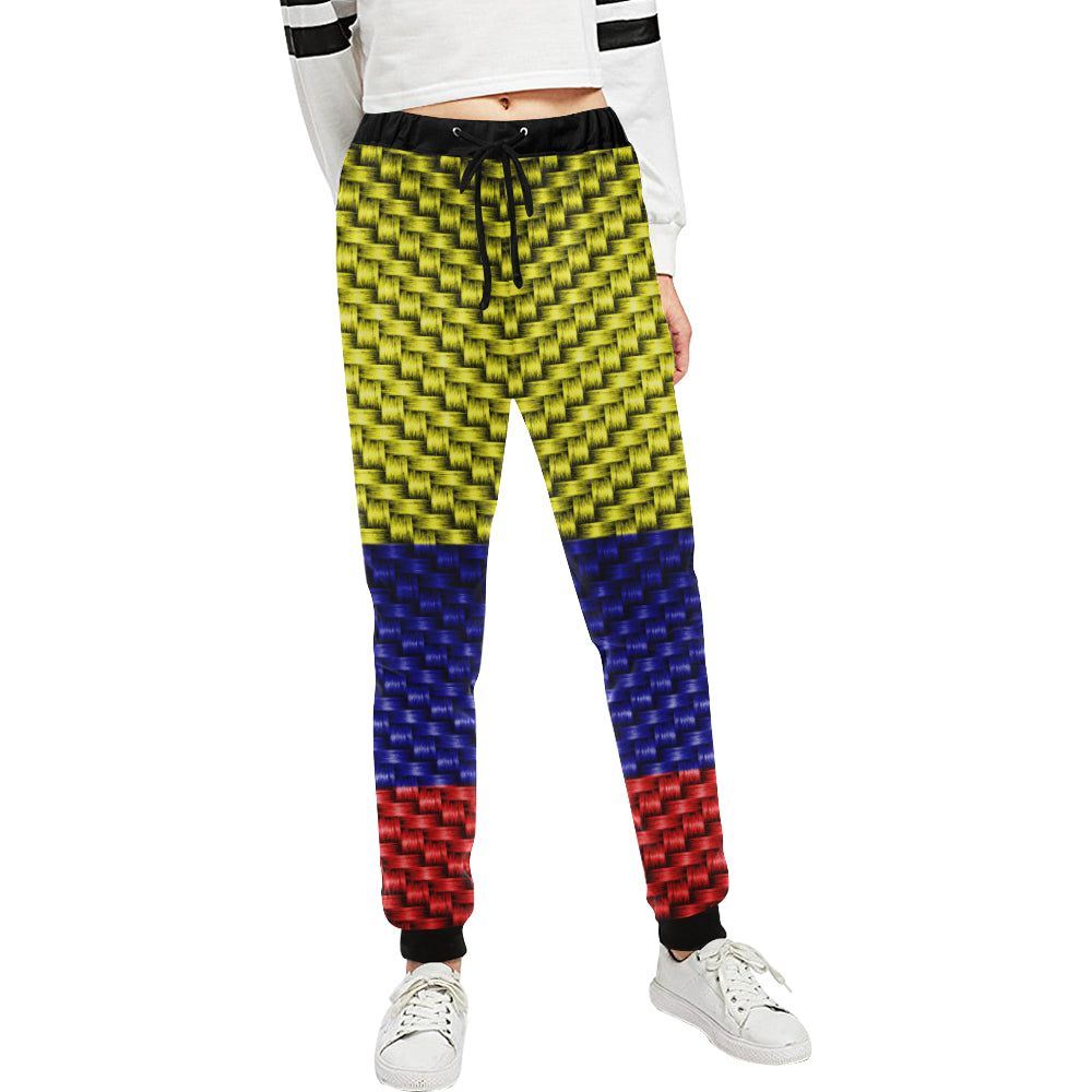 COLOMBIA FLAG Women's All Over Print Sweatpants (Model L11)