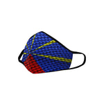 LA REUNION FLAG Mouth Mask in One Piece (2 Filters Included)