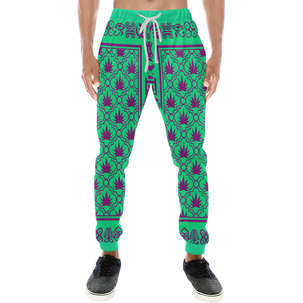 ADRINKRA PURPLE LEAF Men's Sweatpants