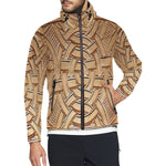 TEMBE ART WOOD All Over Print Windbreaker for Unisex