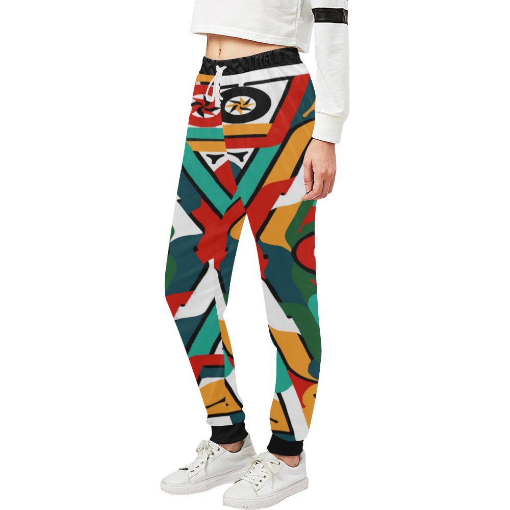 TEMBE ART Women's All Over Print Sweatpants