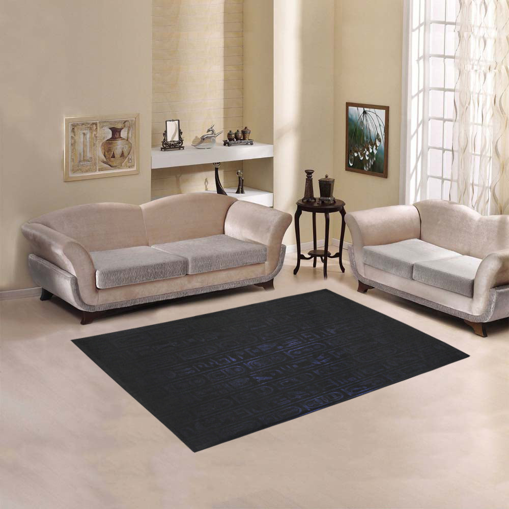 HIEROGLYH Area Rug 5'3''x4'