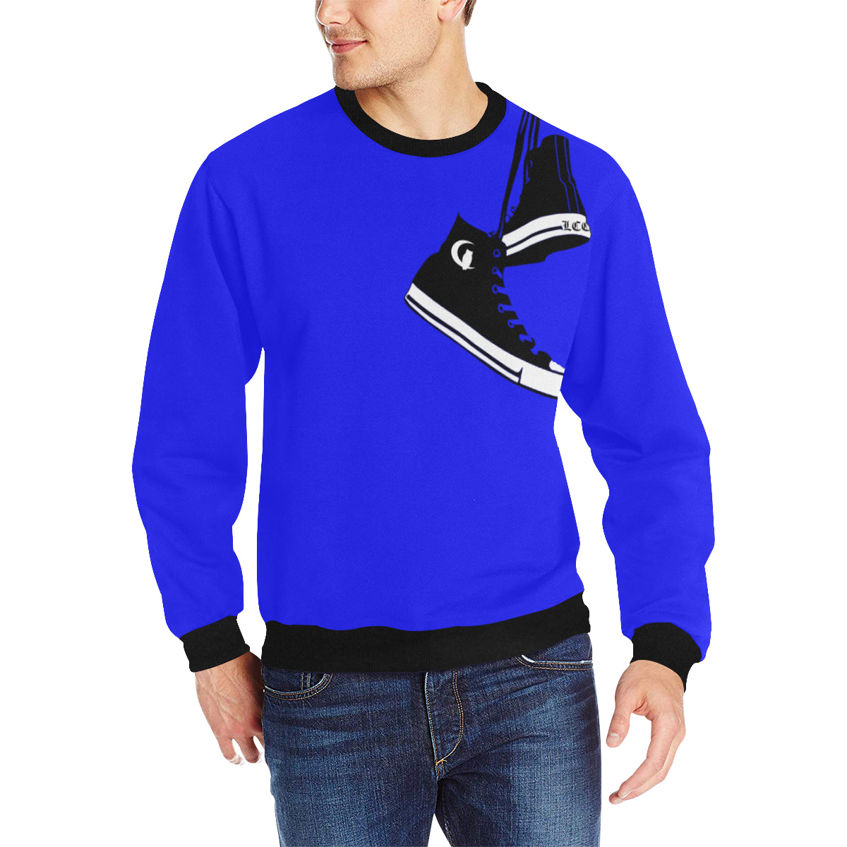 LCC CHUCC T Men's Rib Cuff Crew Neck Sweatshirt
