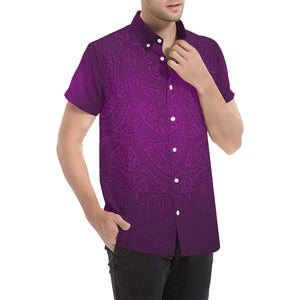 BANDANA LUXURY GRAPES Men's All Over Print Short Sleeve Shirt