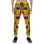 KENTE BLUE Men's All Over Print Sweatpants