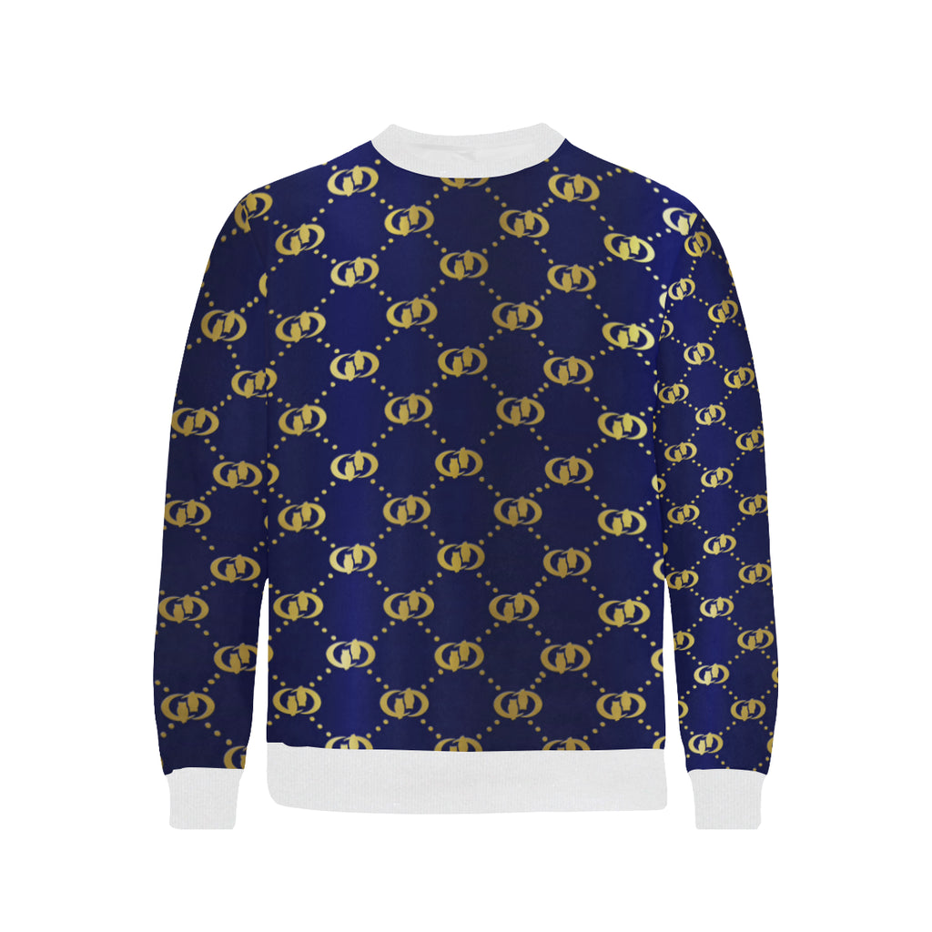 EXCELLENCE BLGLD Men's Rib Cuff Crew Neck Sweatshirt