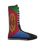 ERITREA FLAG Canvas Long Boots For Women Model 7013H