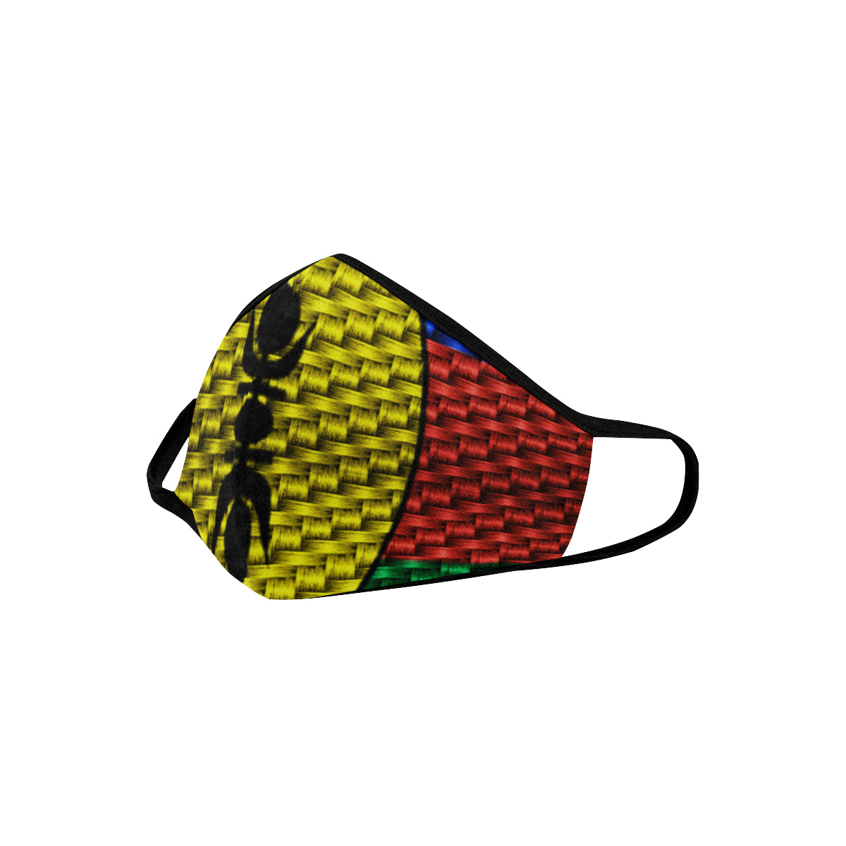 NOUVELLE CALEDONIE FLAG Mouth Mask in One Piece (2 Filters Included)