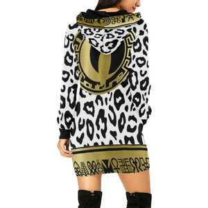 V.I.P All Over Print Hoodie Mini Dress