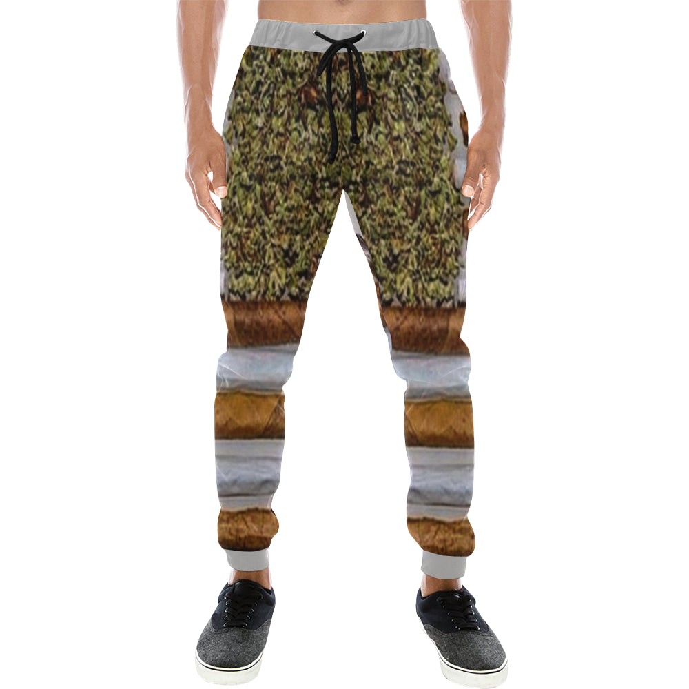 IN WEED WE TRUST Men's All Over Print Sweatpants (Model L11)