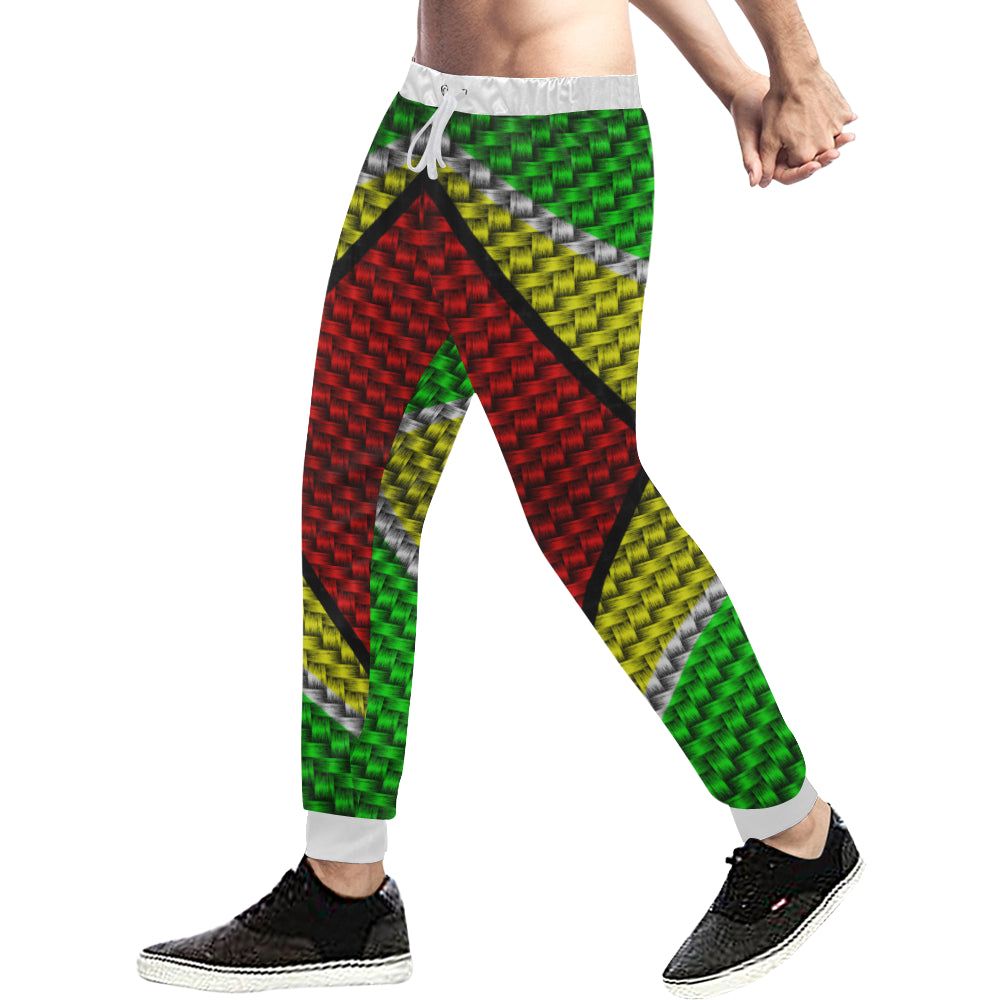 GUYANA FLAG Men's All Over Print Sweatpants