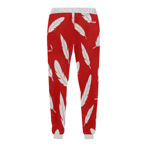FEATHER RED Men's All Over Print Sweatpants
