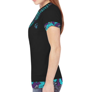 AFRIKA FLOWER New All Over Print T-shirt for Women
