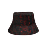HOTEP HIERO RED All Over Print Bucket Hat for Men