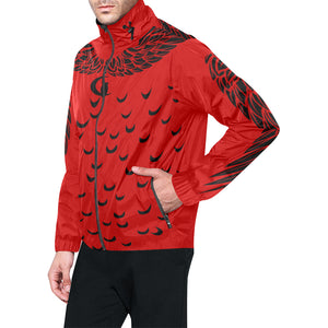 LCC WINGZ RED All Over Print Windbreaker for Unisex