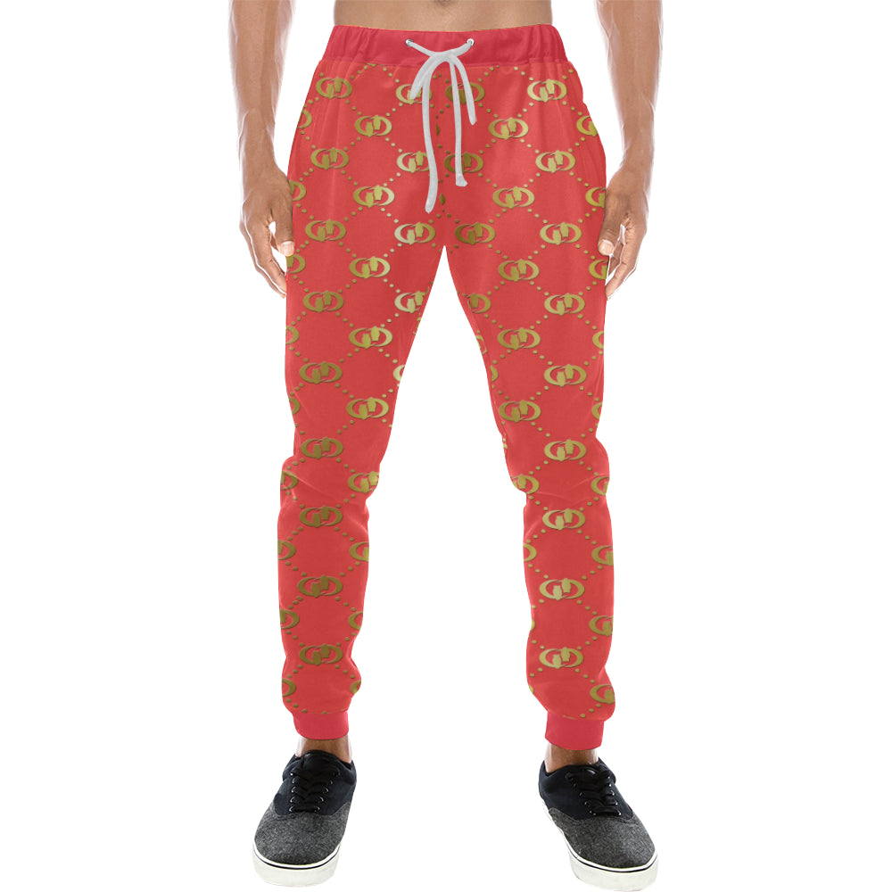 EXCELLENCE PINKGLD Men's All Over Print Sweatpants (Model L11)