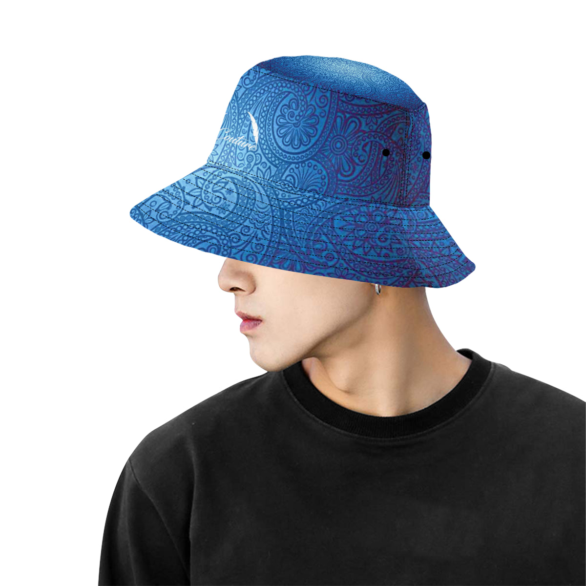 LUXURY GANG Cs'UP All Over Print Bucket Hat for Men