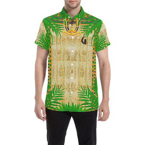 TROPICAL PAPYRUS Men's All Over Print Short Sleeve Shirt