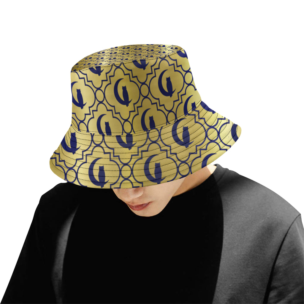 ELEGANCE GOLDIE BLUE All Over Print Bucket Hat for Men