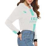 SALE SUD All Over Print Crop Hoodie for Women