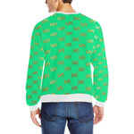 EXCELLENCE TRQGLD Men's Rib Cuff Crew Neck Sweatshirt
