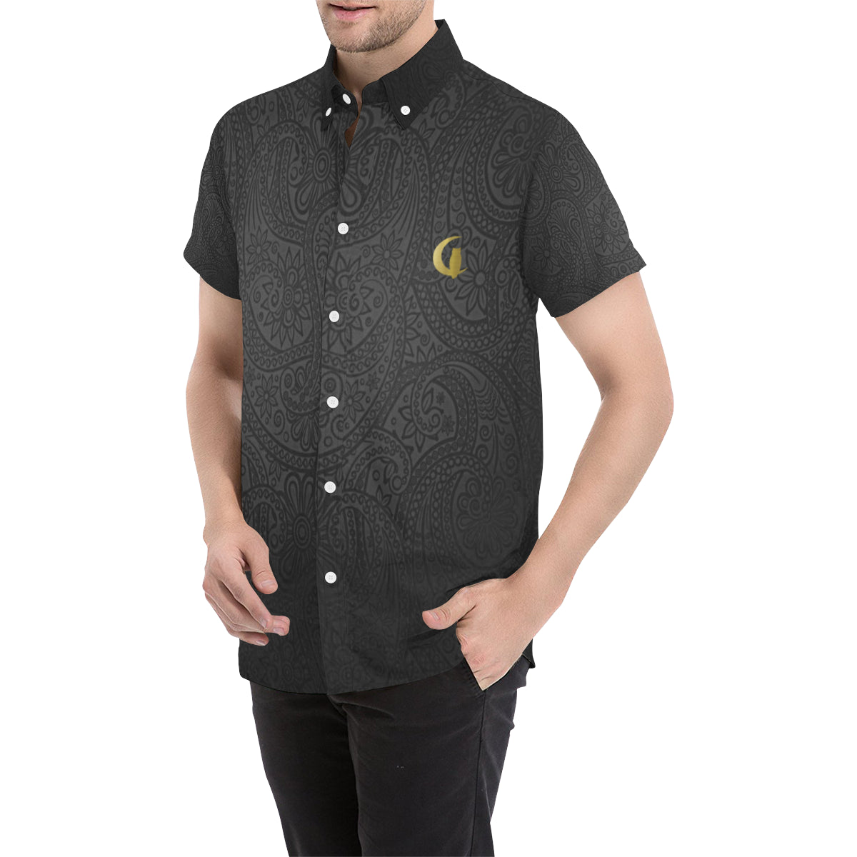 BANDANA LUXURY BLCC Men's All Over Print Short Sleeve Shirt
