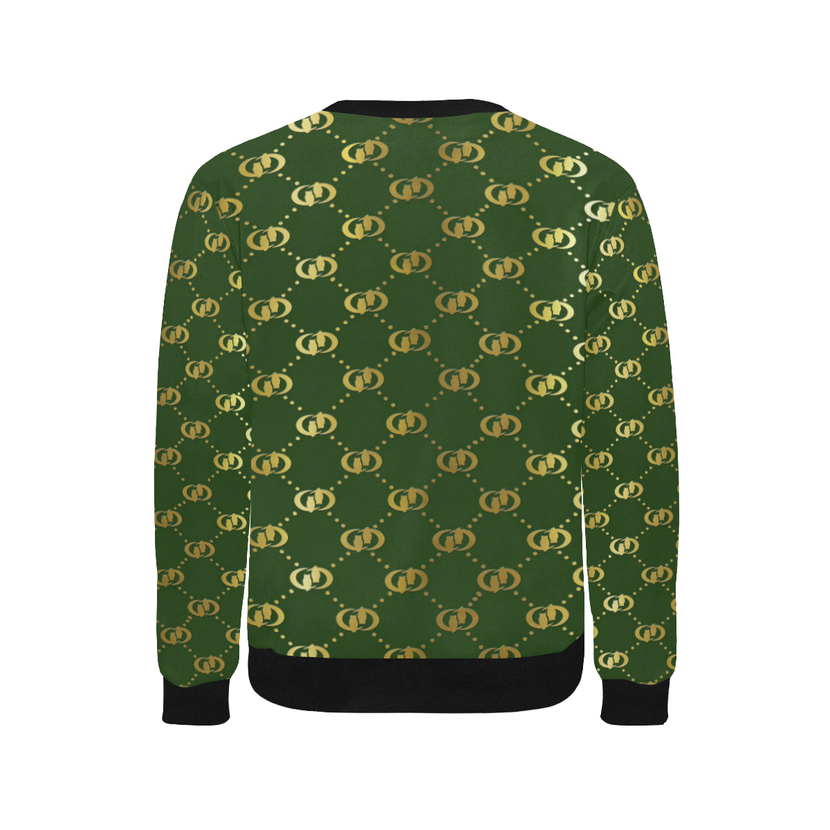 EXCELLENCE KAKIGLD Men's Rib Cuff Crew Neck Sweatshirt