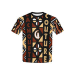BOGOLAN STYLE Kids' T-Shirt with Solid Color Neck