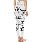 BASTET WHT  High-Waisted Leggings