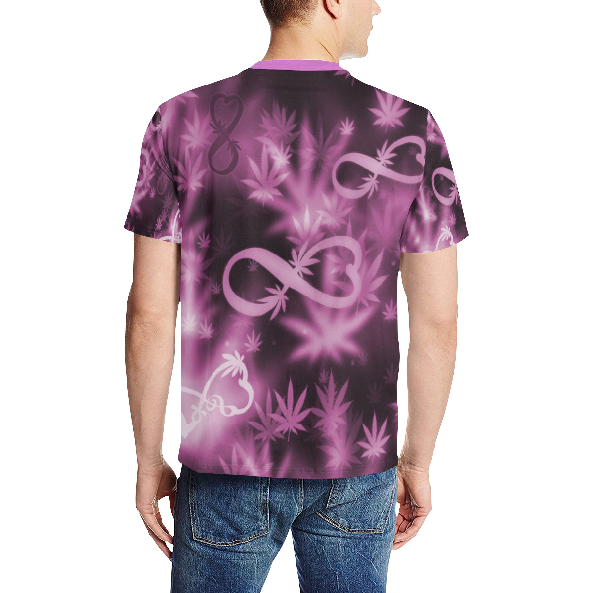 INFINITY PURPLE COSMOS Men's All Over Print T-Shirt