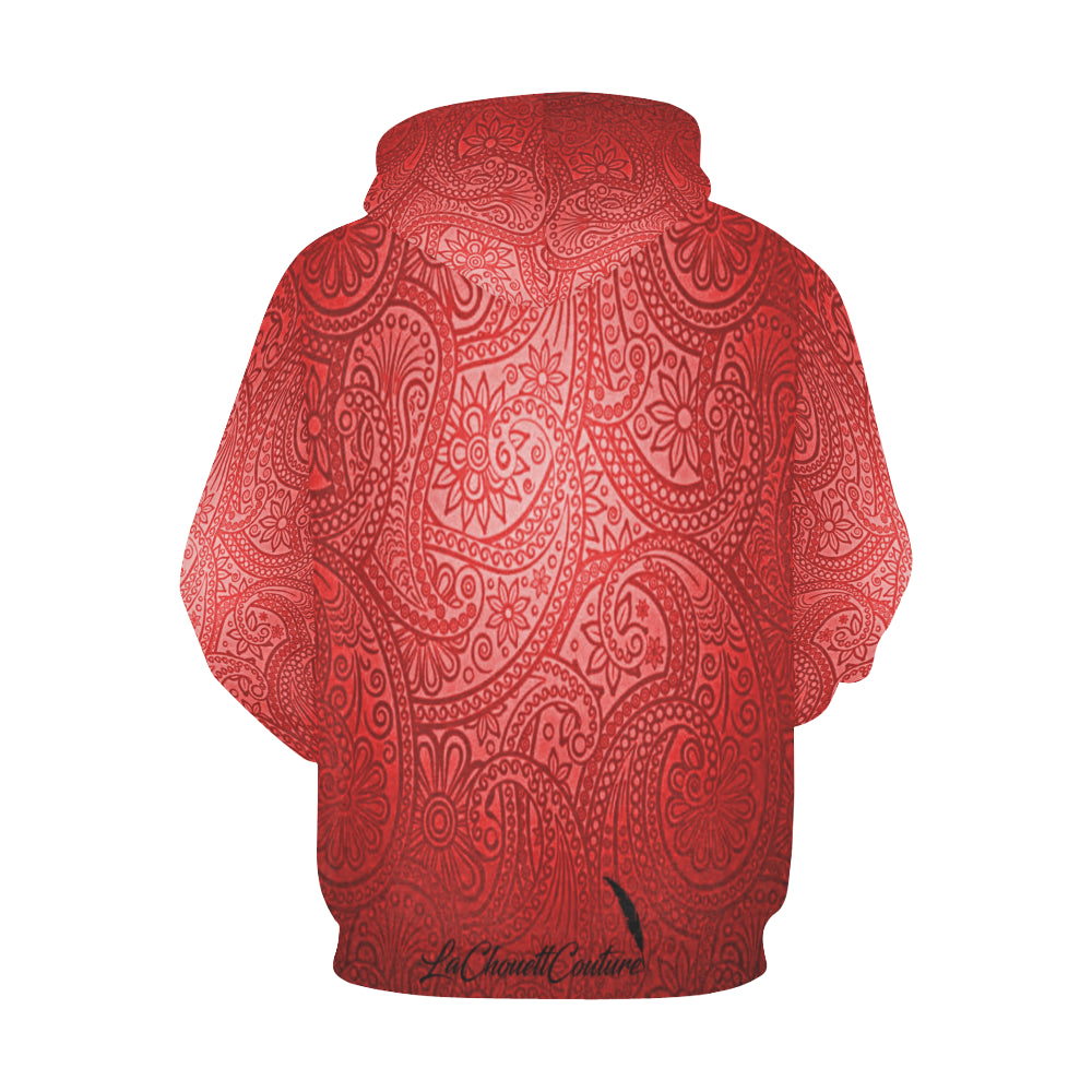 LUXURY RED GANG All Over Print Hoodie for Men (USA Size) (Model H13)