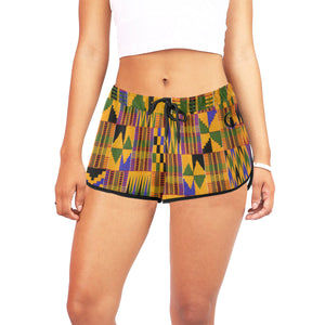 KENTE OG Women's All Over Print Relaxed Shorts