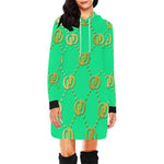 GOODIE TG All Over Print Hoodie Mini Dress