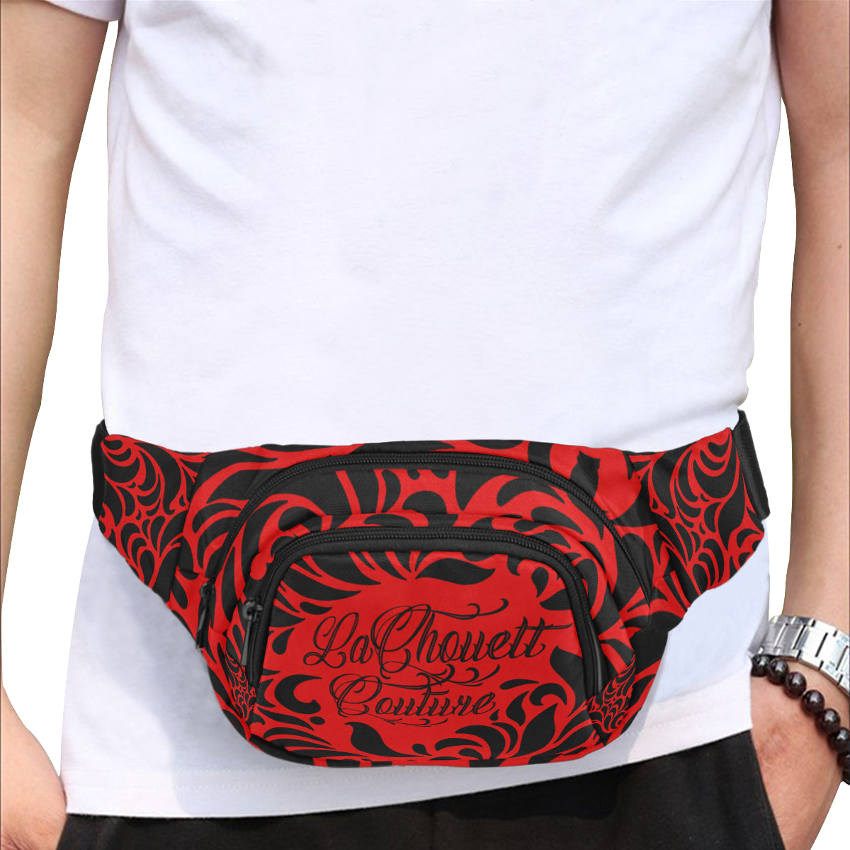 GORGIOUS LEAF RED Fanny Pack/Small (Model 1677)