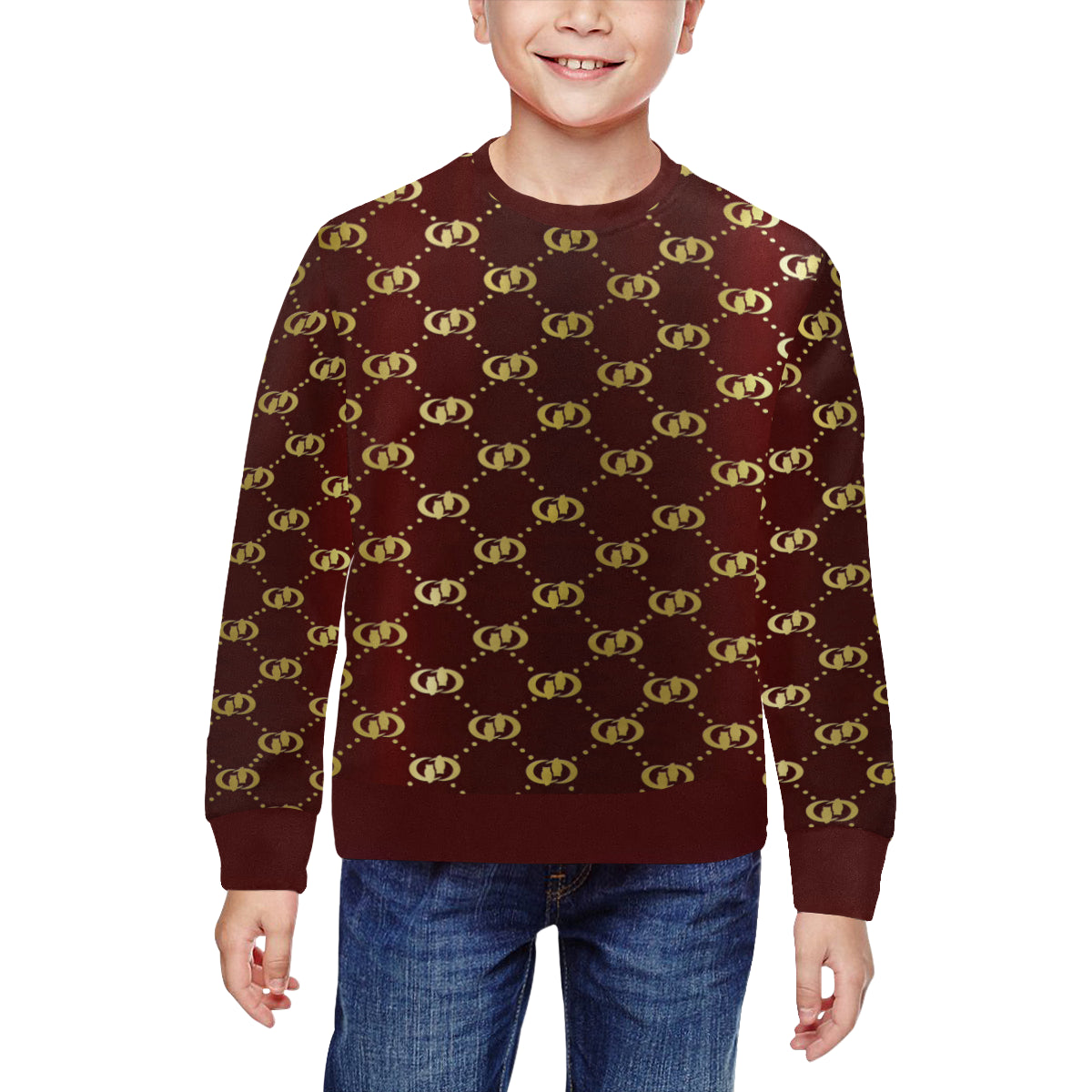 EXCELLANCE BRDX All Over Print Crewneck Sweatshirt for Kids (Model H29)